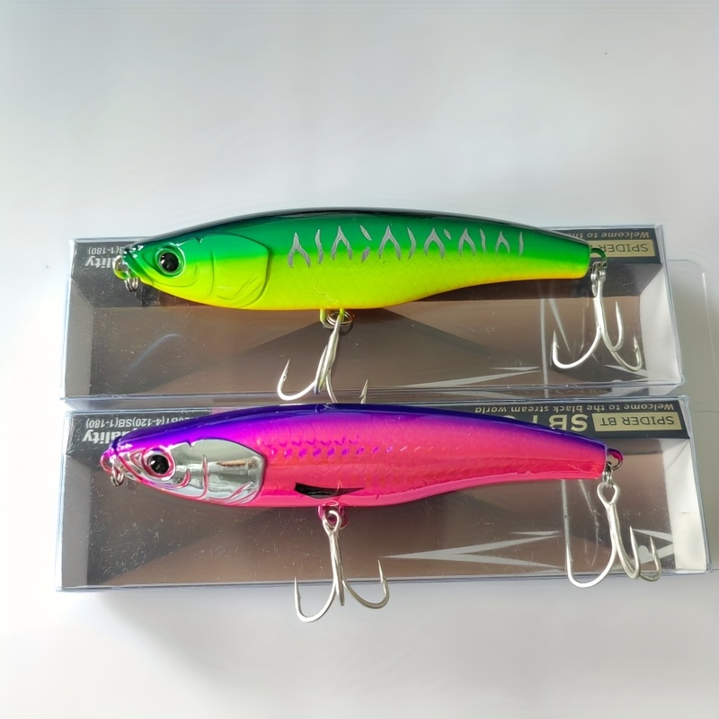 FREGITO Lot de 3 leurres de pêche verticaux en eau salée - Cuillère de pêche au thon