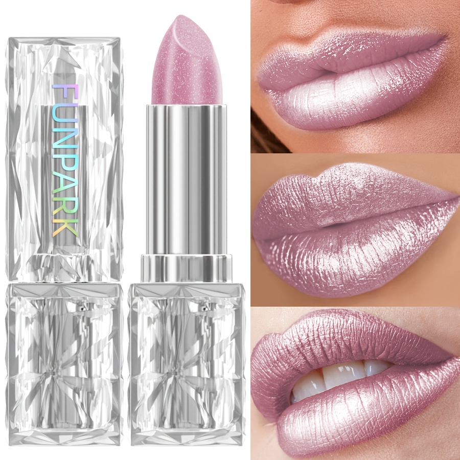 Spring And Summer Elegant , , Pearlescent, Sparkle, Women's Lipstick, Waterproof Long-lasting Lipstick, 24-hour Wear, , Portable Travel Makeup