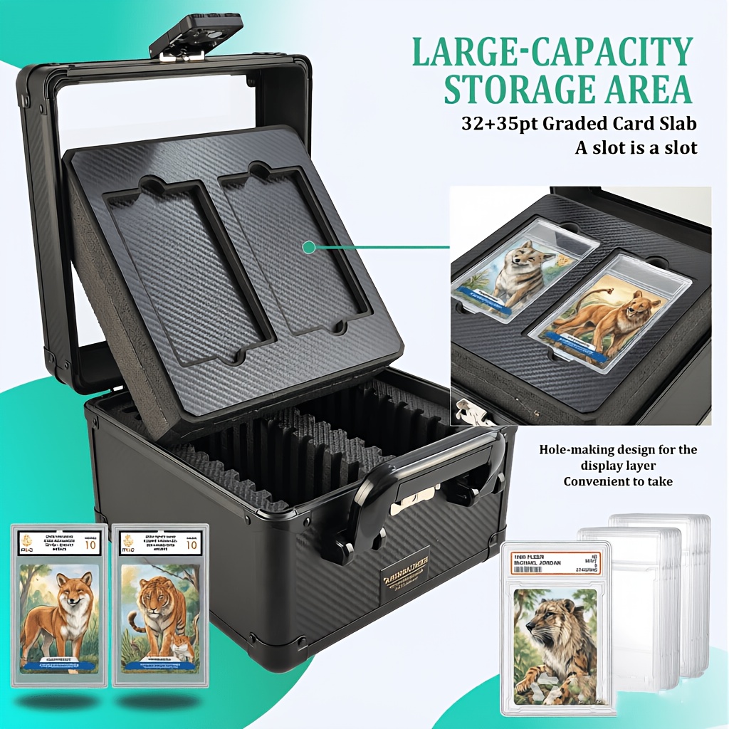 card cases to display wide cards QTYORD Case, Aluminum 34