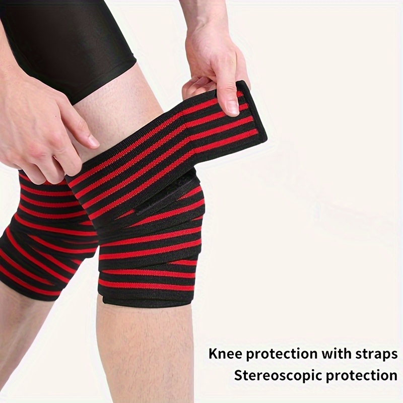 1pc Deep squat knee pads, fitness strength training, leggings, straps, weightlifting, fitness, and elastic leg pads