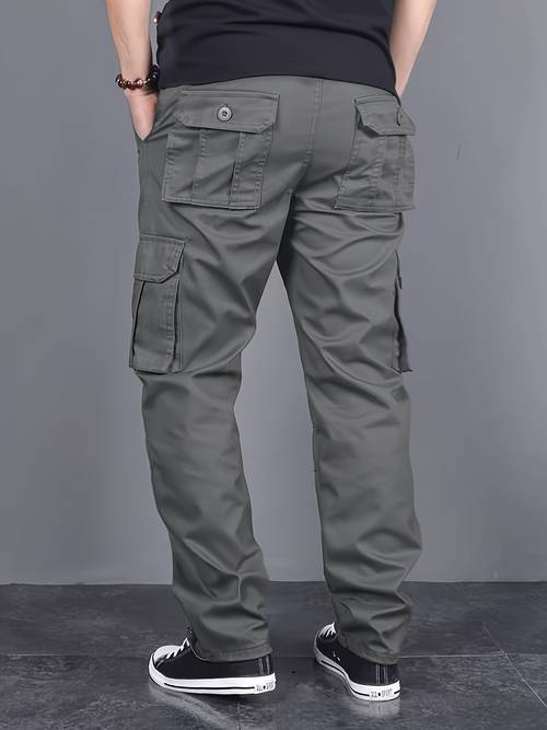 pantalones cargo deportivos casuales para hombre, ropa de con bolsillos multidimensionales, disponibles en múltiples colores, uso para , tela calidad, diseño moderno