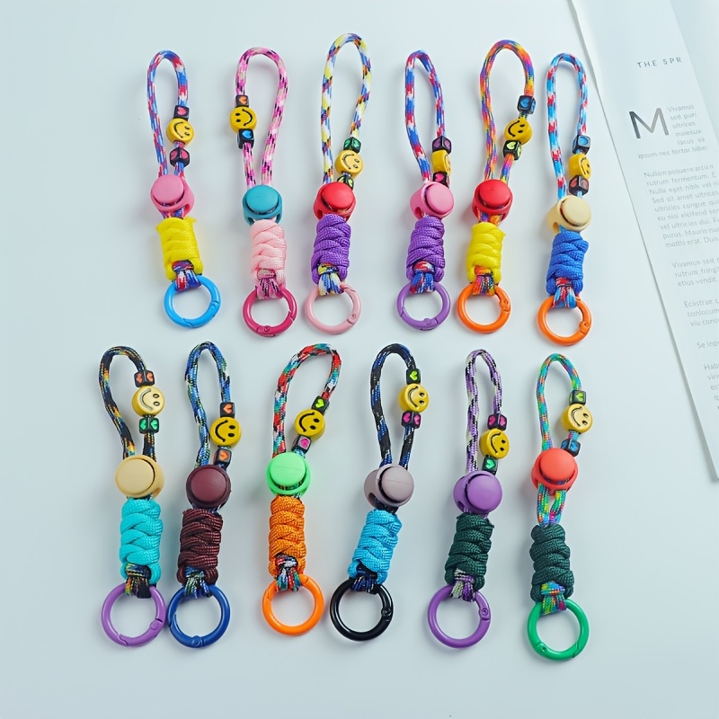 E-shop 2 Stück Zufällige Farbe Outdoor Handgewebte Verstellbare Multifunktionale Wasserflaschen Schnalle Kessel Hänge Schnalle, Regenschirm Seil Hut