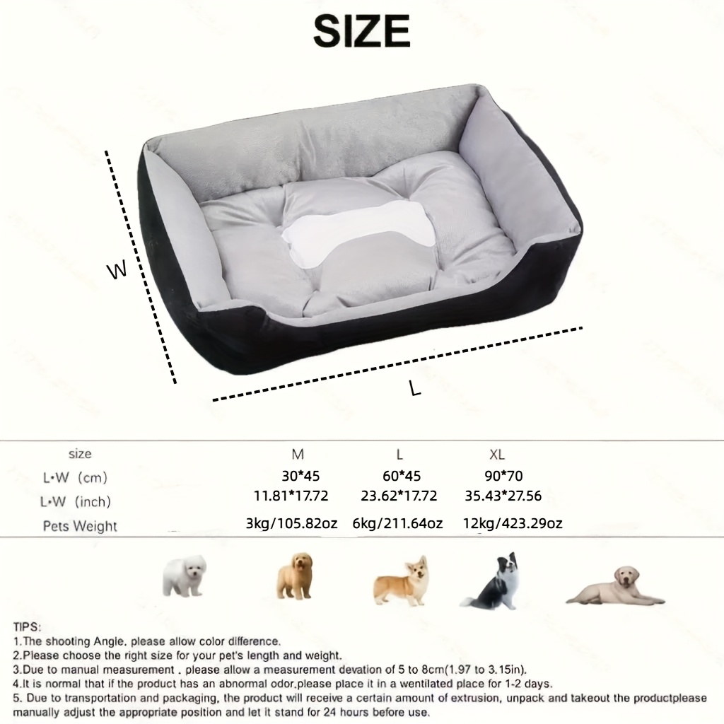 new summer     bed multi size design for small to large dogs and cats deep sleep mat   use thick polyester filling   fabric plush warm padding suitable for 2 3 pets simultaneously 16 indoor scenes Product details 1