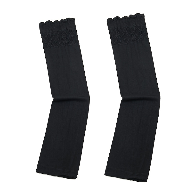 New Style Solid Color Sleeve Arm Covers For Women, Suitable For Spring And Summer, Made Of Polyester