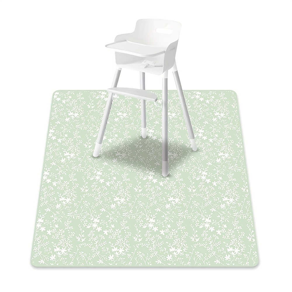 E-shop Große Spritzmatte - Hochstuhl Bodenschutz für Innen - Waschbare, tragbare Spielmatte 130x130cm (51''x51'') für Outdoor-Picknick und Zeichnen