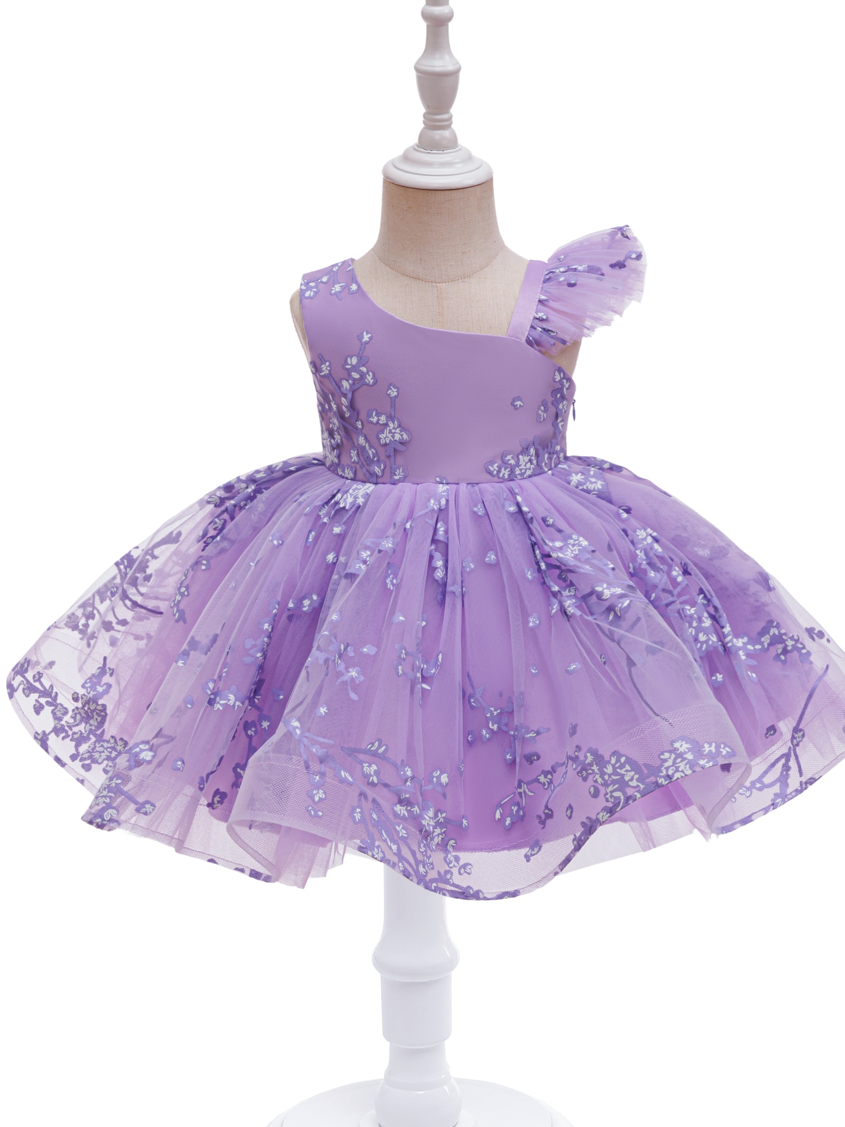fitted lace wedding dress Amazon.com: Infant Girls Summer Dress Toddler Sleeveless Dot Paillette  Ruffles Tulle Princess Dress Dance Party (Purple, 2-3 Years): Clothing,  Shoes & Jewelry