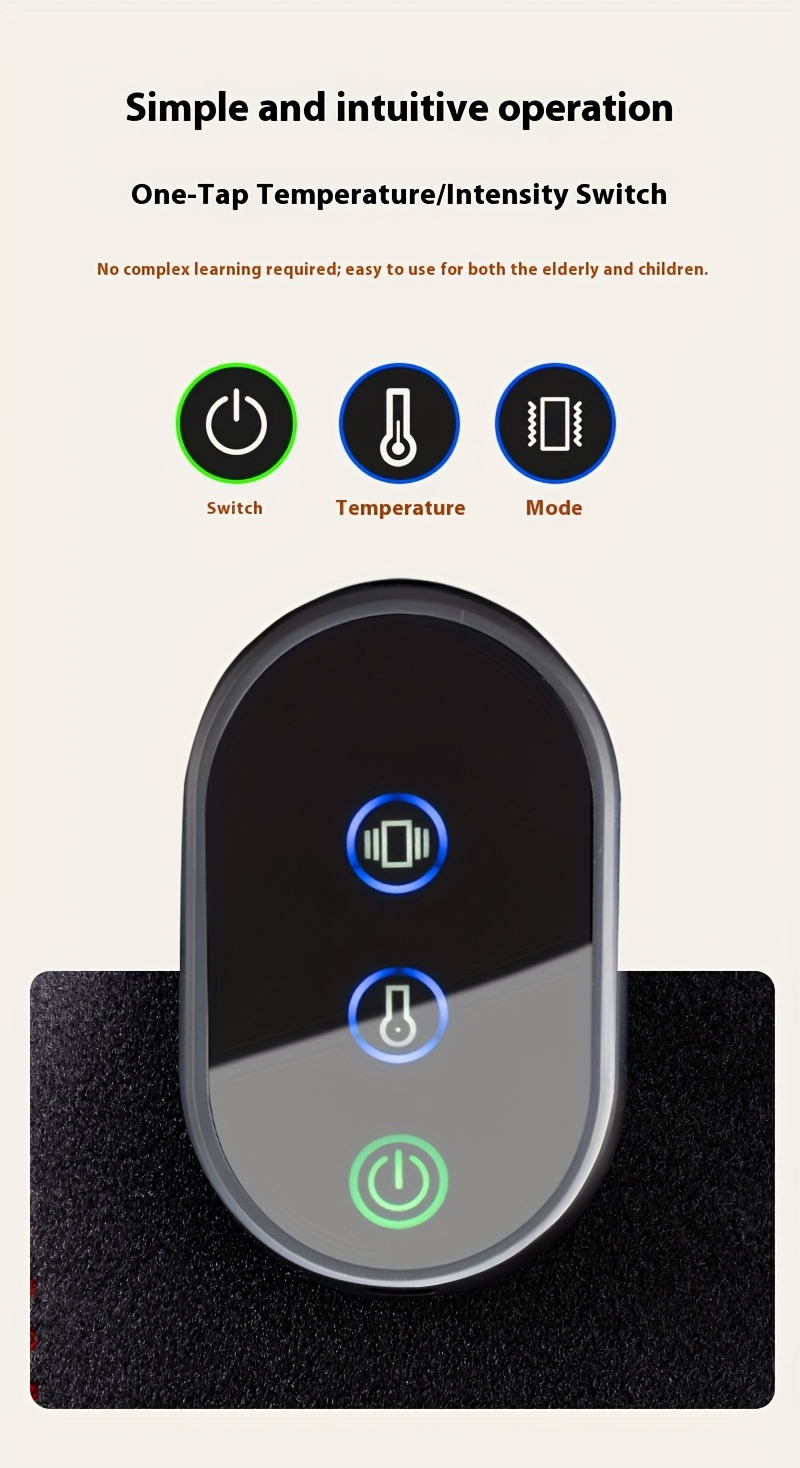 Certified Foot Massager with Three Vibration Modes, a Wireless Portable 3-In-1 Device, Featuring Heated Ankle Wraps, Three Settings, And Three Heat Levels 9 Foot Massager with Three Vibration Modes, a Wireless Portable 3-In-1 Device, Featuring Heated Ankle Wraps, Three Settings, And Three Heat Levels