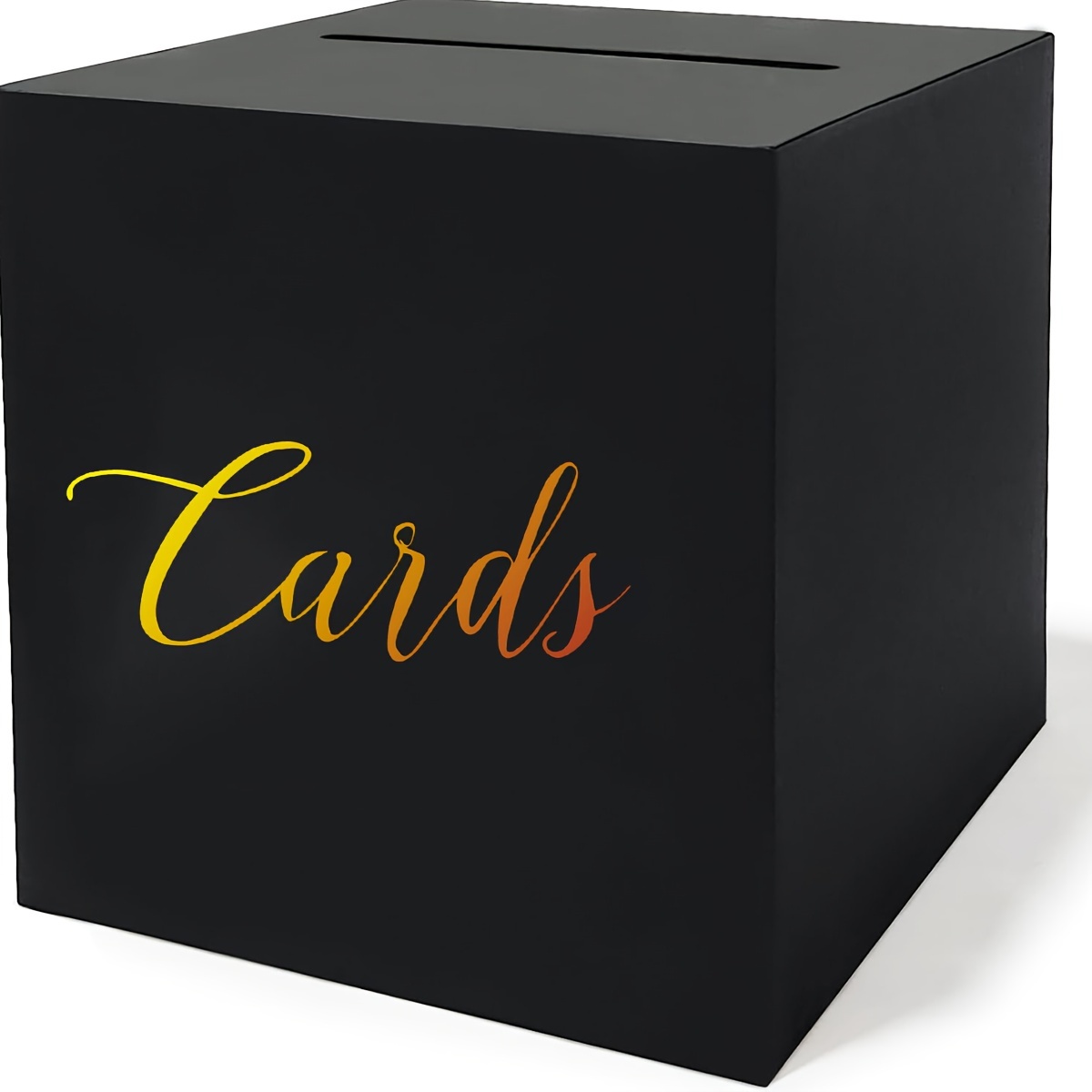 E-shop Schwarze Kartenbox mit goldenem Folien-Design, Geschenkkartenhalter für Geburtstagsfeiern, Hochzeitsreceptions, Braut- und Babypartys,