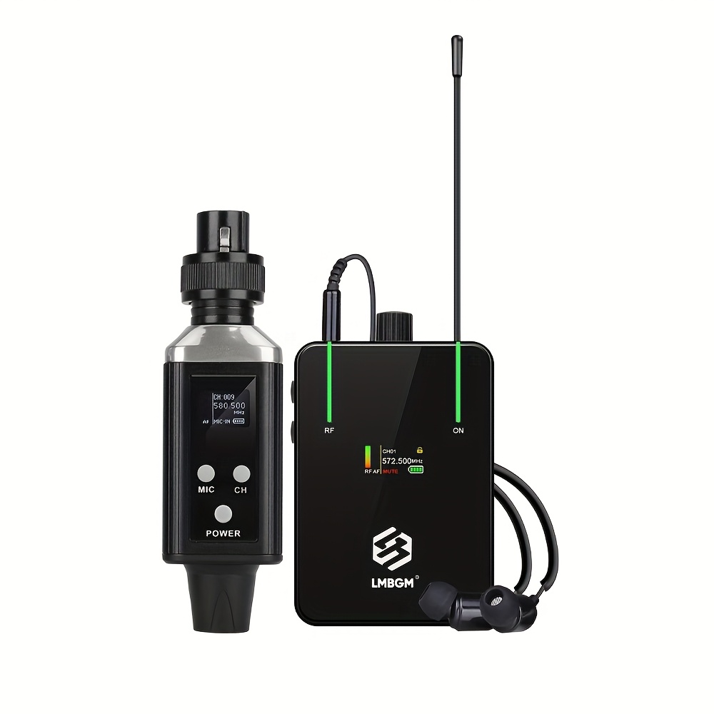 The Lmbgm Ar9 Pro Uhf Wireless Charging In-ear Monitoring System Features Multi-channel Functionality With 16 Selectable Signal Channels, Making It Ideal For Singers, Bands, And Live Performances