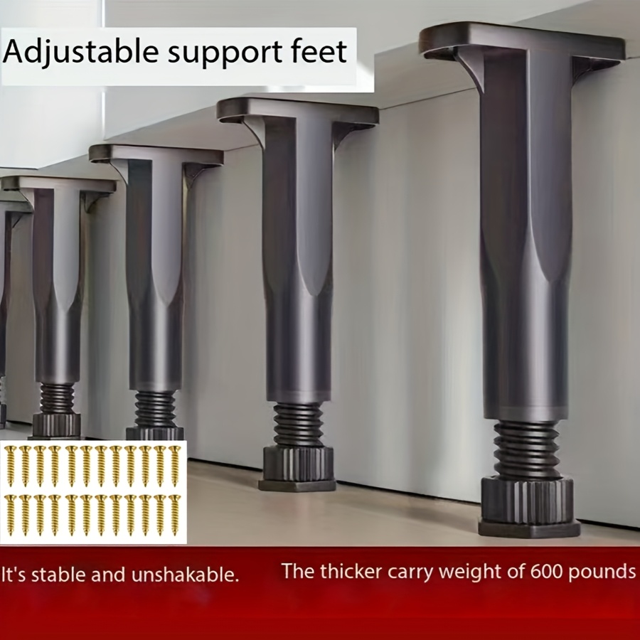 8 adjustable bed frame support legs board braces with plastic steel furniture feet suitable for queen beds sofas tables height adjustable 7 09 13 39 details 8