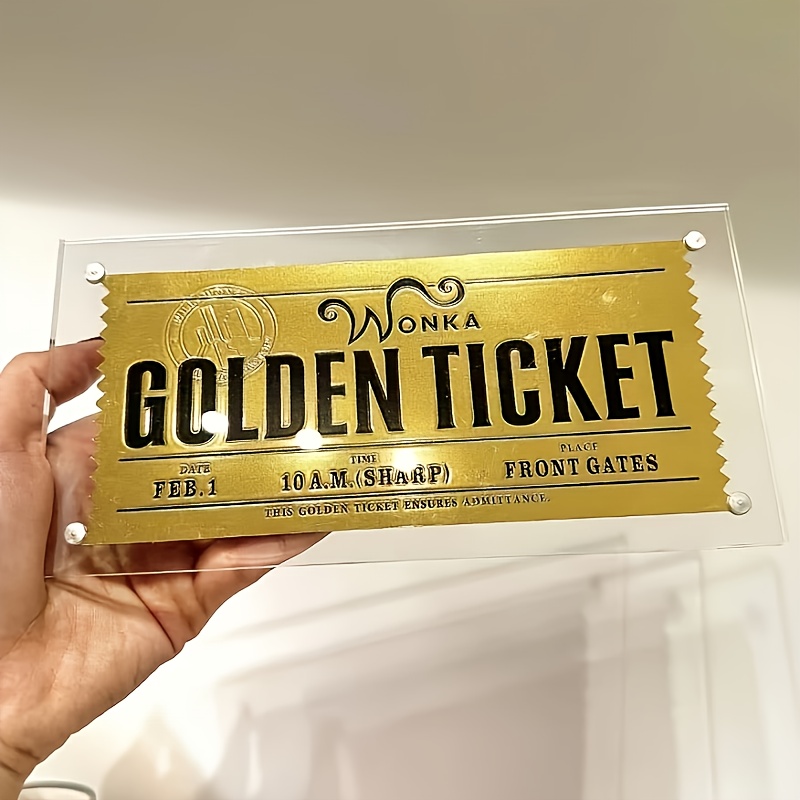 TEMU Wb Chocolate Golden Coupon Collectible Edition - , No Chocolate Included, Movie Enthusiasts, Ideal Christmas & Halloween Gift, Movie Enthusiast