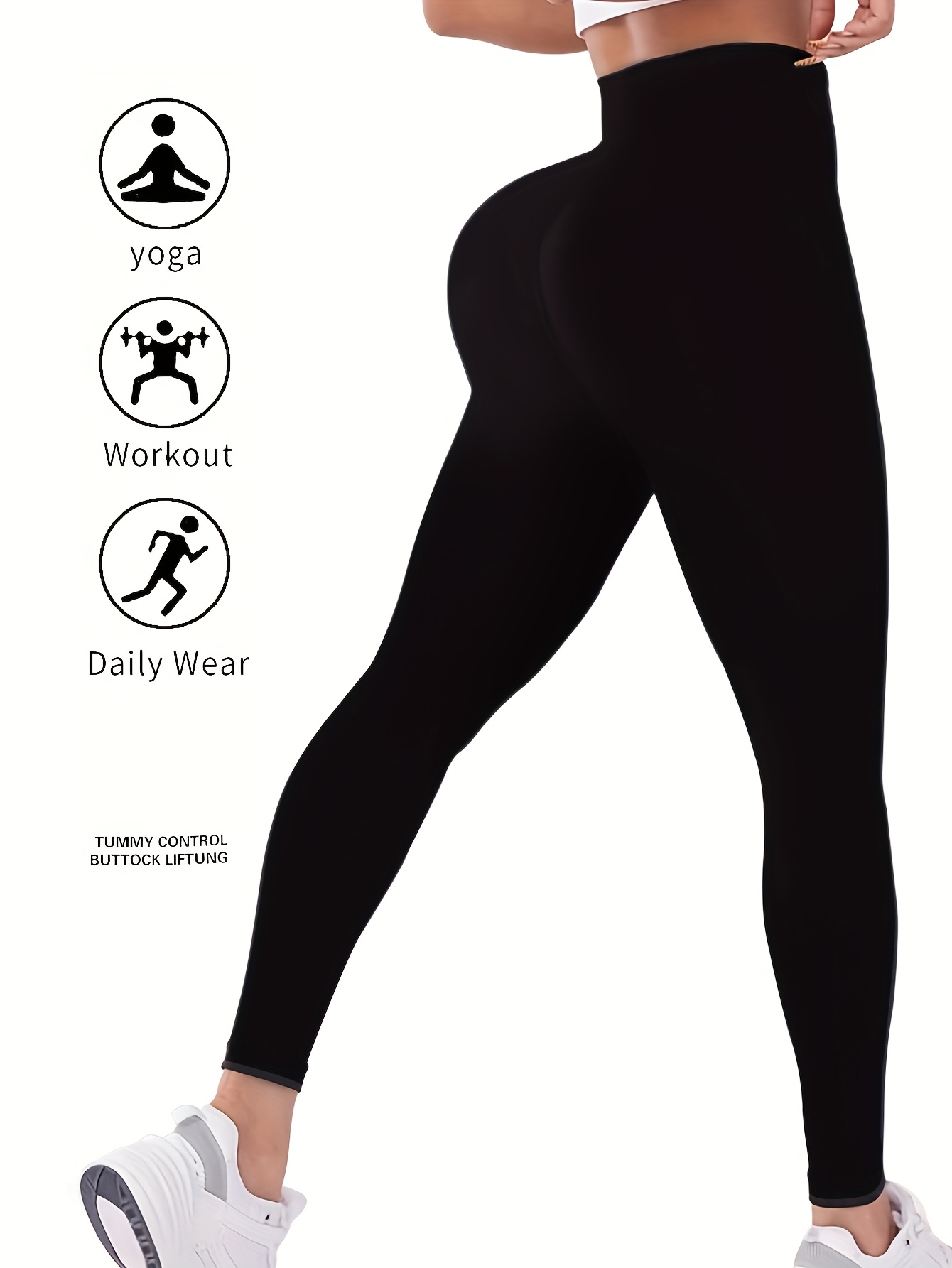 LZYVOO Women's 6 Pack Leggings With Pockets Multicolored S - View #11