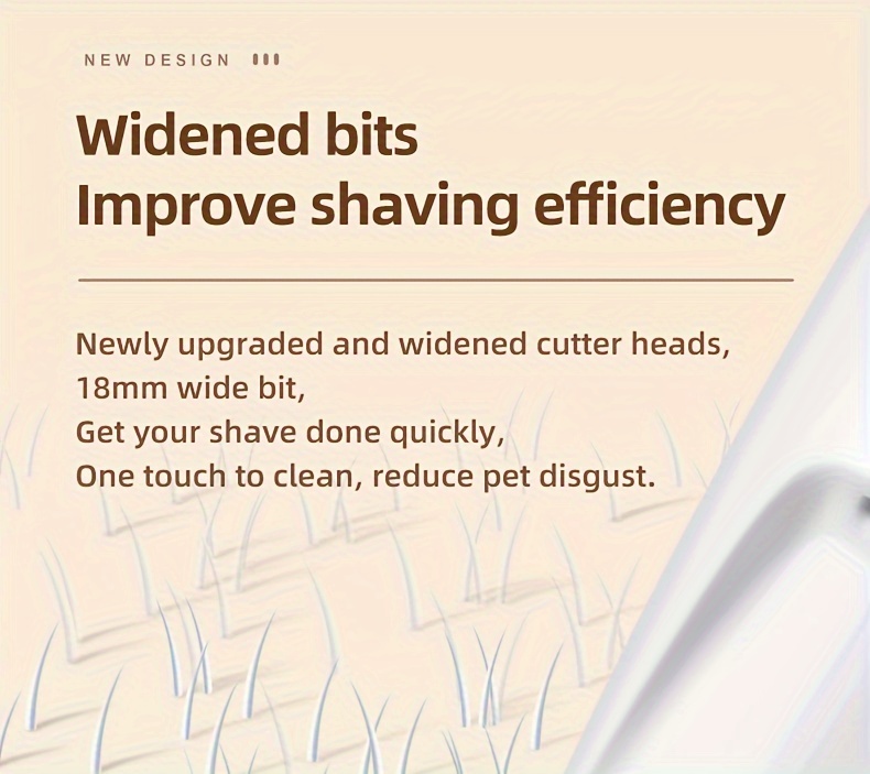 1pc pet grooming clipper   hair trimmer for dogs and cats battery usb powered rechargeable led light multi part trimming for paws eyes ears face and sensitive areas details 1