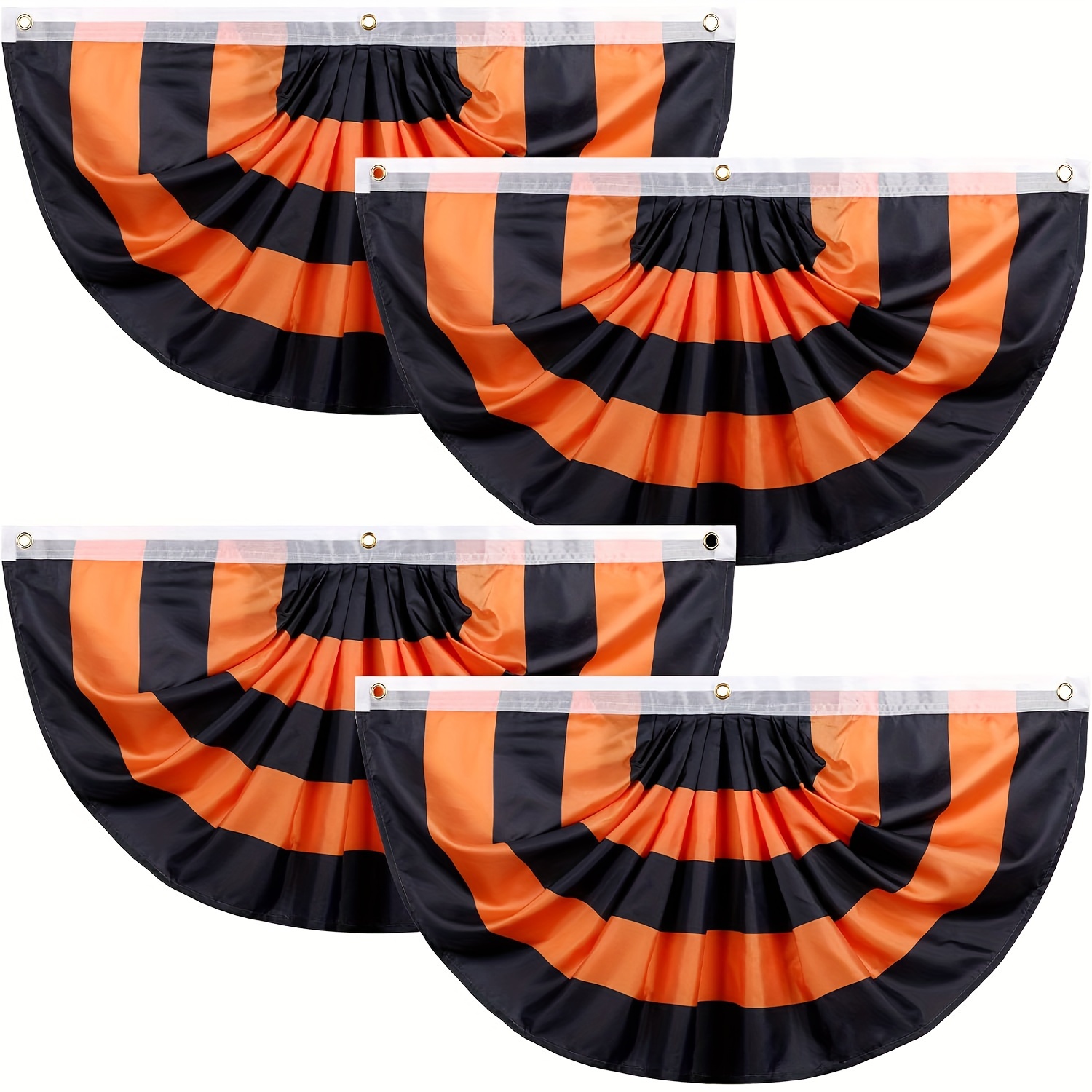 

Classic Pleated Flag Banner With 3 Grommets - Indoor/outdoor Use - No Feathers - Perfect For Parties And Holiday Decorations