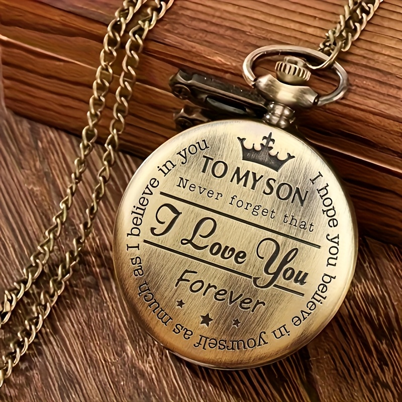 Birthday Gift Father To Son Pocket Watch Vintage You Engraved