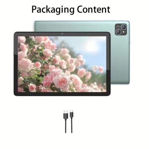 android 14 tablet 10 1 inch tablet with keyboard qcta core processor 8000mah battery 4 4 expand gb 128gb rom 1tb expand 1280x800 hd display 10mp 5 wifi 6 bt5 0 gps tablets with mouse protective case stylus