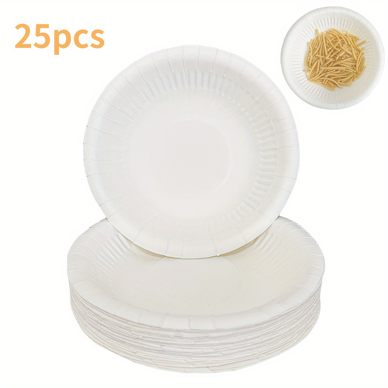 50/25pcs Paper Bowls Bulk 12oz Disposable Foodgrade Bowls, Snack Salad Bowl Serving Tableware, Hot Cold Food Party Supplies For Wedding Birthday Baby Shower Celebration Christmas Thanksgiving