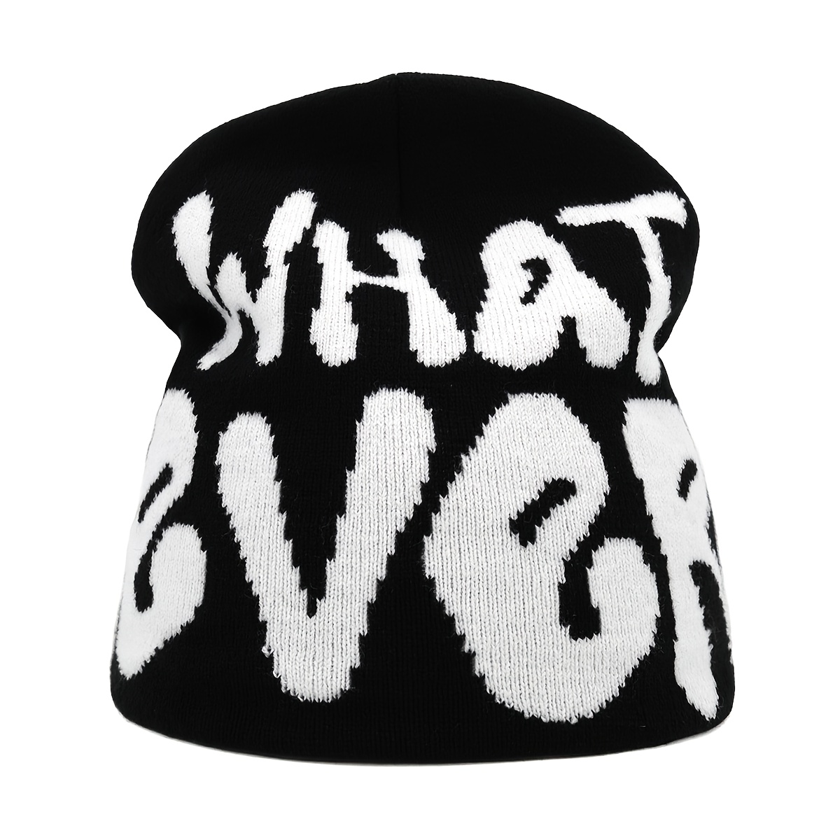 TEMU 1 gorro térmico de otoño e invierno para mujeres y hombres, con jacquard sin visera - Regalo moderno ideal ciclismo exterior esquí hip hop