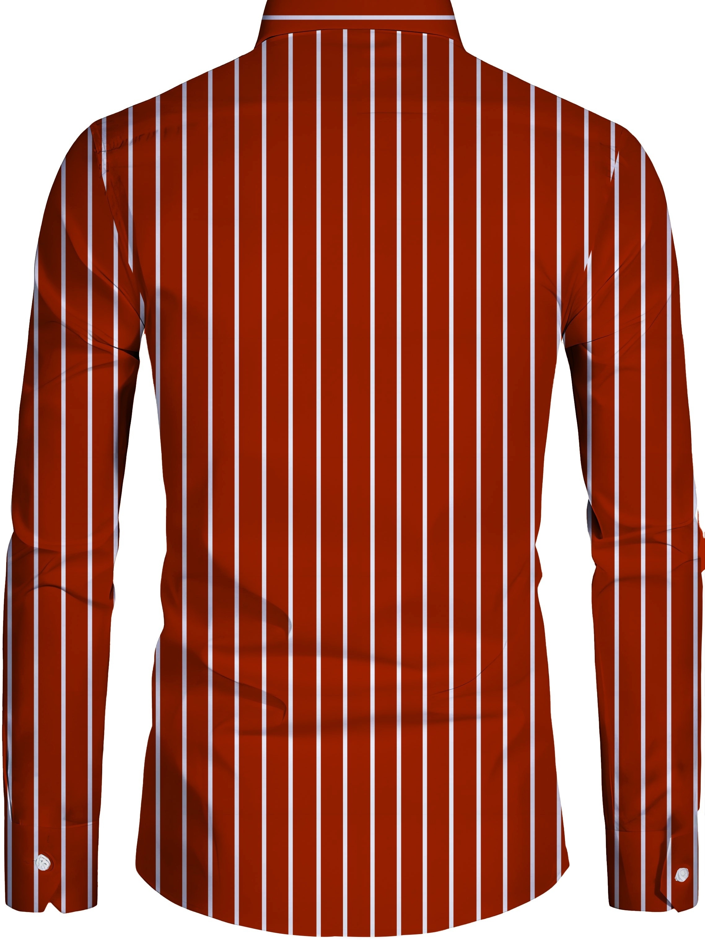 Plus Size Men's Casual Shirt With Striped Print, Long Sleeve Shirt For Various Occasions