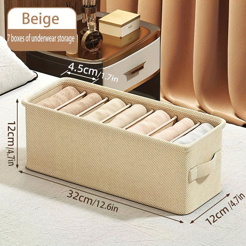 Space- Foldable Drawer Organizer For Underwear, Socks & Bras - Easy Sorting Storage Solution, Storage Bins For Home Organization