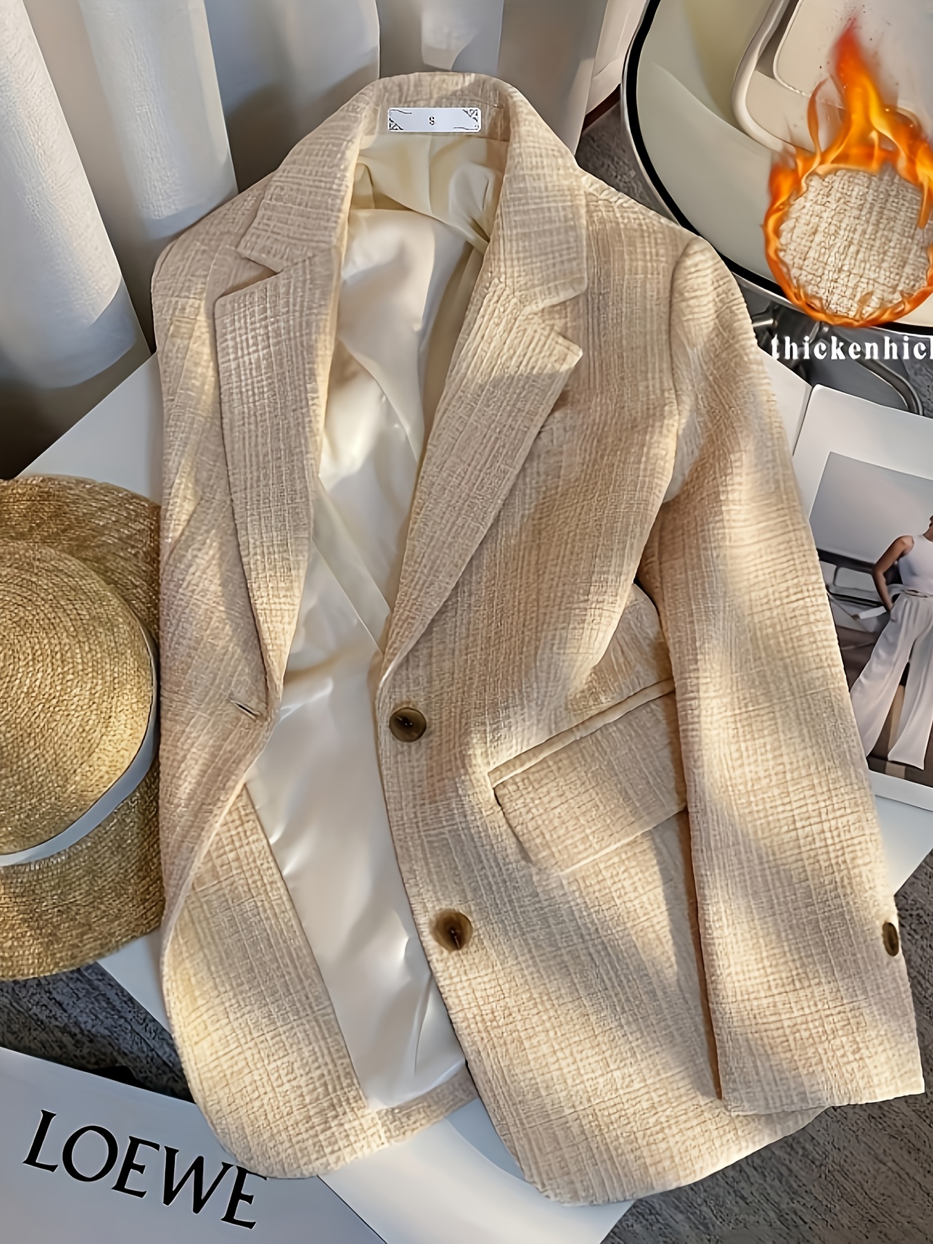 beige jacket women sold on Temu United States