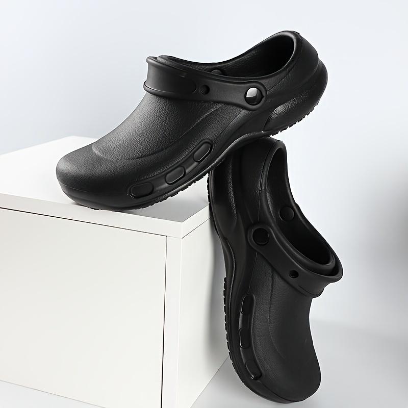 *'s Black EVA Chef Clogs Non-Slip, High Quality,, Breathable Work Shoes  for Kitchen, Restaurant, and Garage Use Shoes Functional
