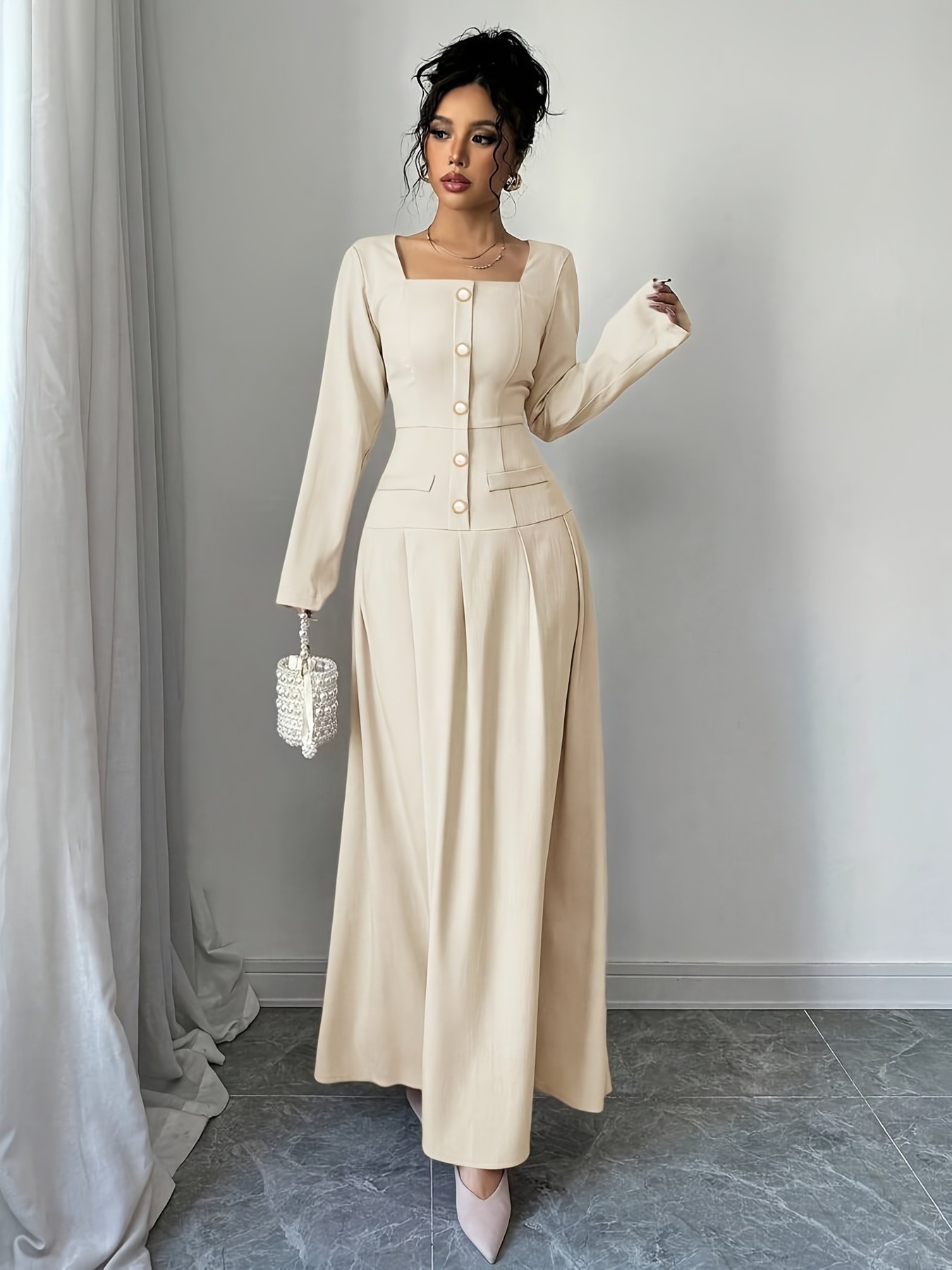 green emerald velvet dress Jennie main image 0