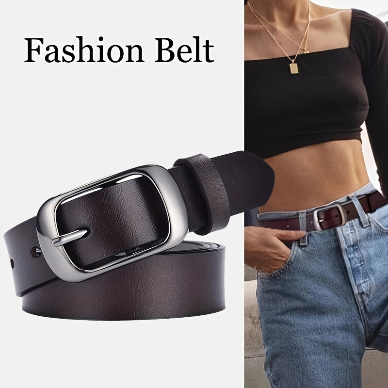 

Leather Women's Belt, High-quality Material, Korean Version , Pin Jeans Belt For Students And Girls