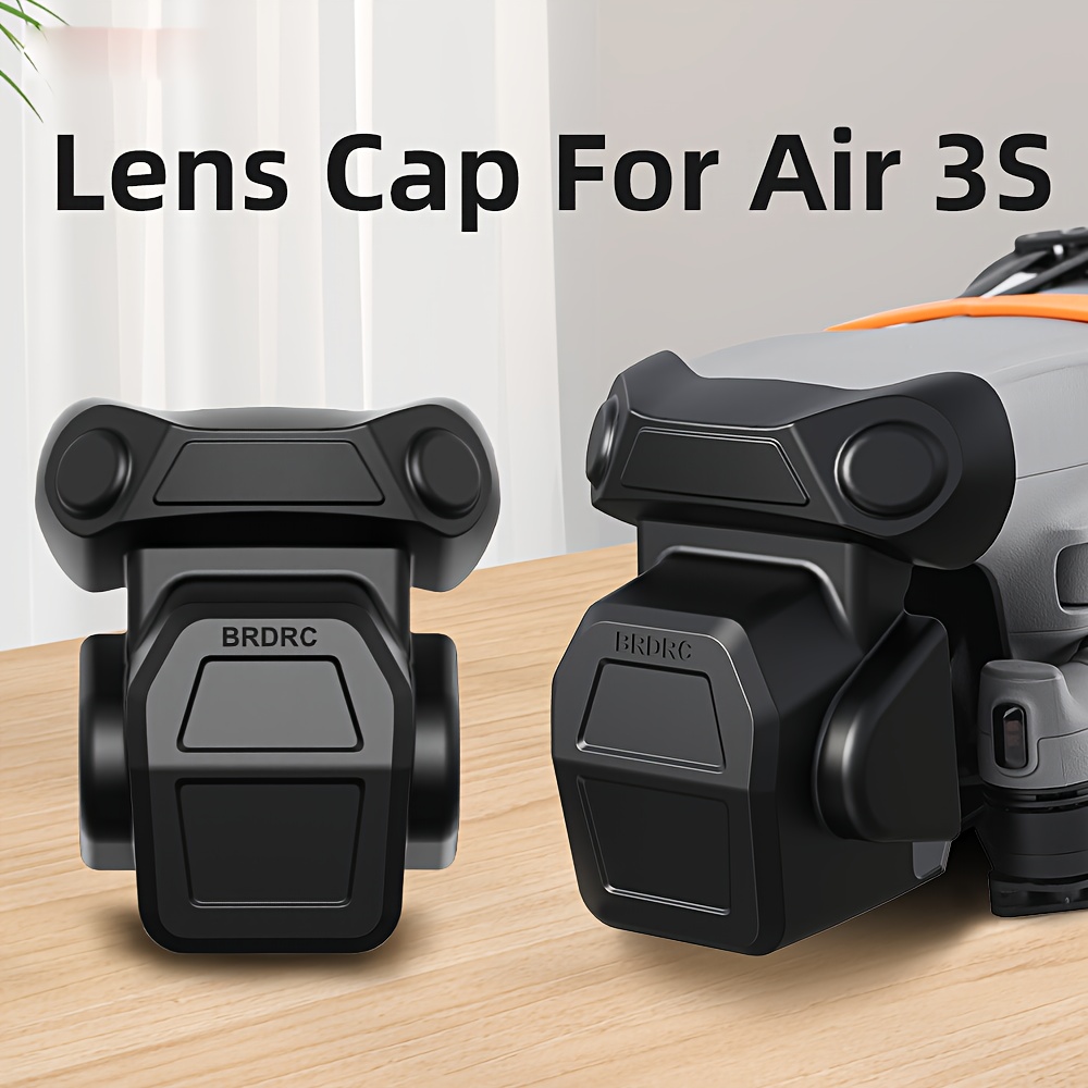 dji air 3s lens cap cover anti scratch dustproof gimbal protector with secure   closure black polycarbonate material compatible with dji air 3s   accessories lens safety cover   durable construction details 0