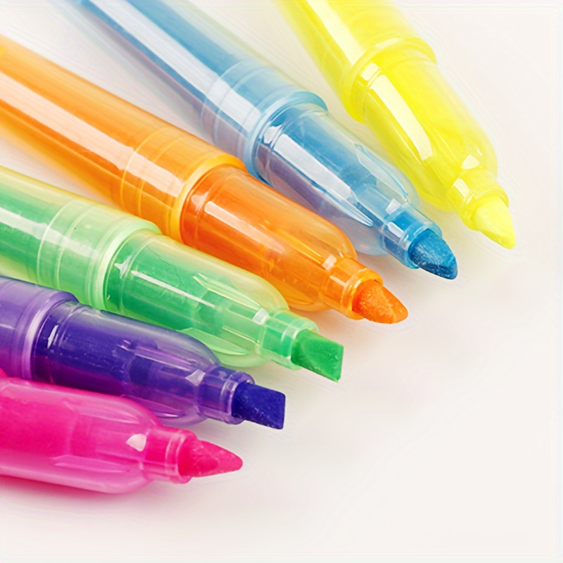 4 Gel Highlighter Pens Assorted Colors Neon Lipstick Pen Gel Pen Neon  Yellow Green Pink Orange Neon Gel Stick Pen Kids Drawing Pen Set Gift 