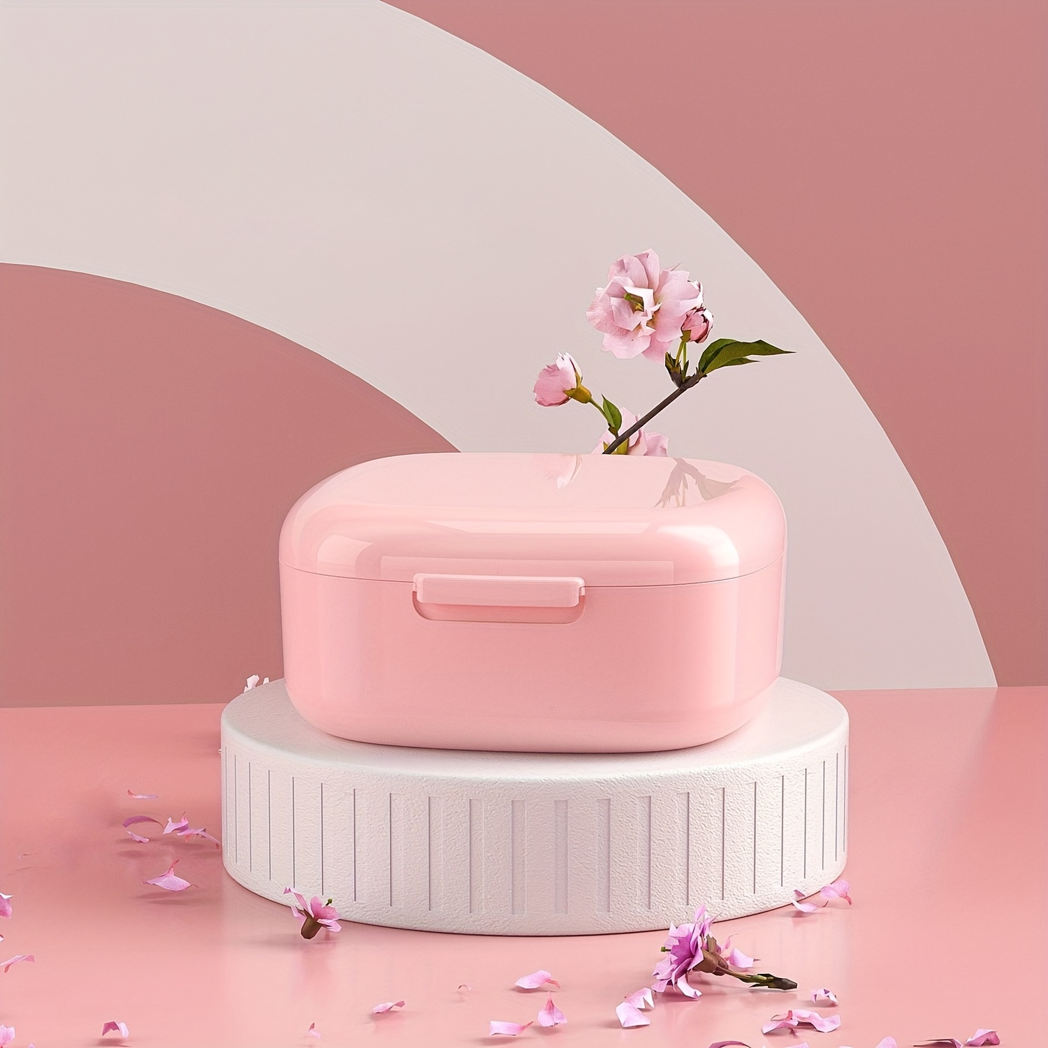 Waterproof & Moisture-Resistant Lockable  Case - Portable Teeth Straightener & Retainer Storage Box with Locking Mechanism, for orthodontic Aligners, Dentures, Night - Travel-Friendly