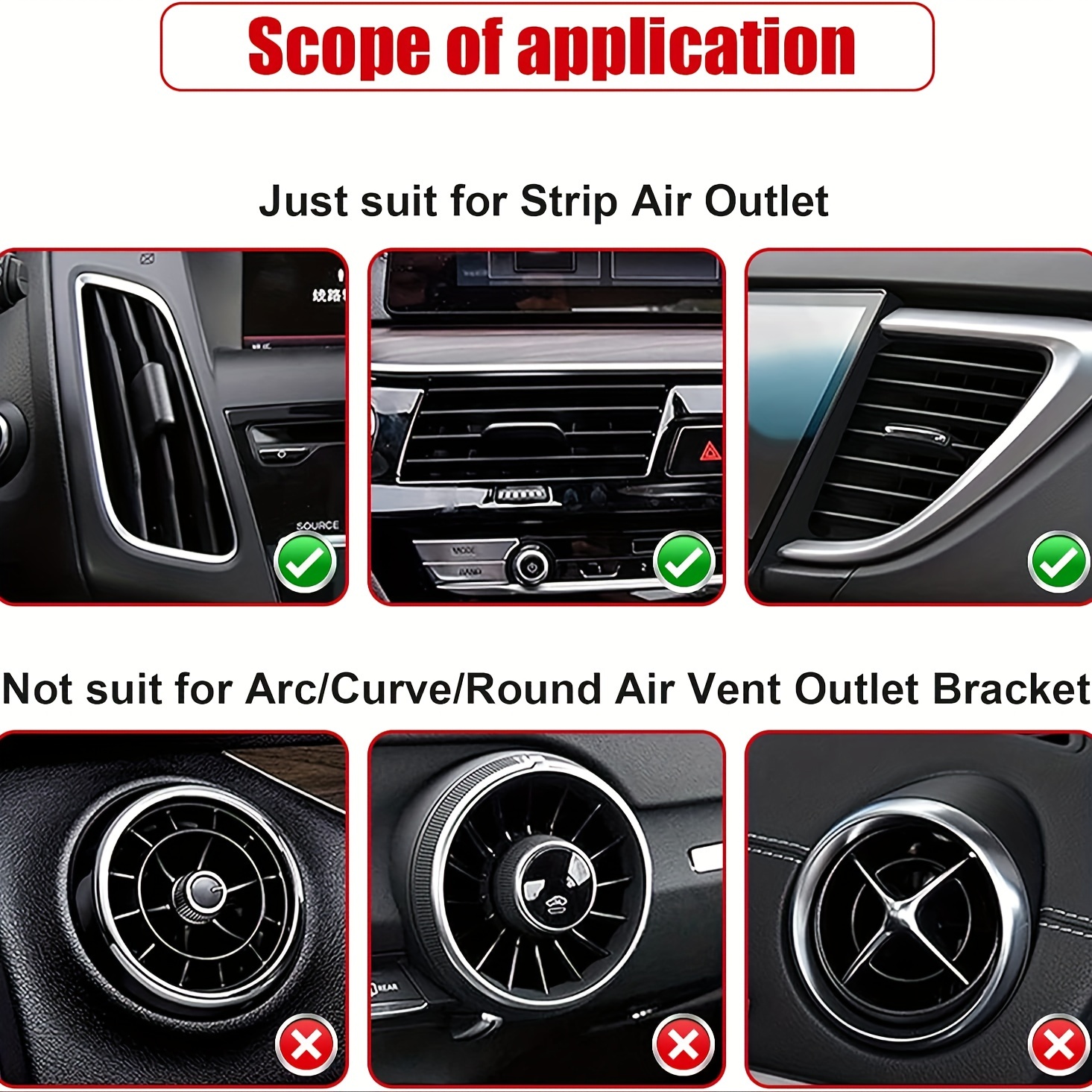 50 pcs   car air conditioner vent trim decoration strip accessories waterproof flexible shiny auto car vent interior accessories for all air vent outlet car interior acessories details 4