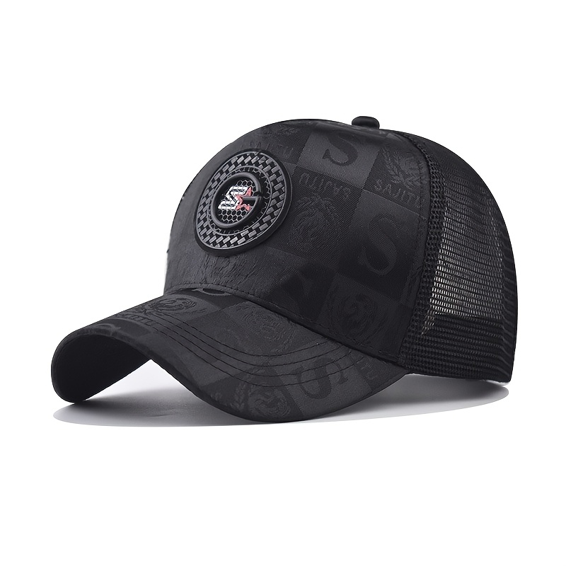 Spring And Summer New Styles Of Hats: Men's Casual Baseball , Korean Version Letter Rivet Fashionable Baseball , Men's Hard Hat, Top Hats All Over The Internet, Big Head Baseball