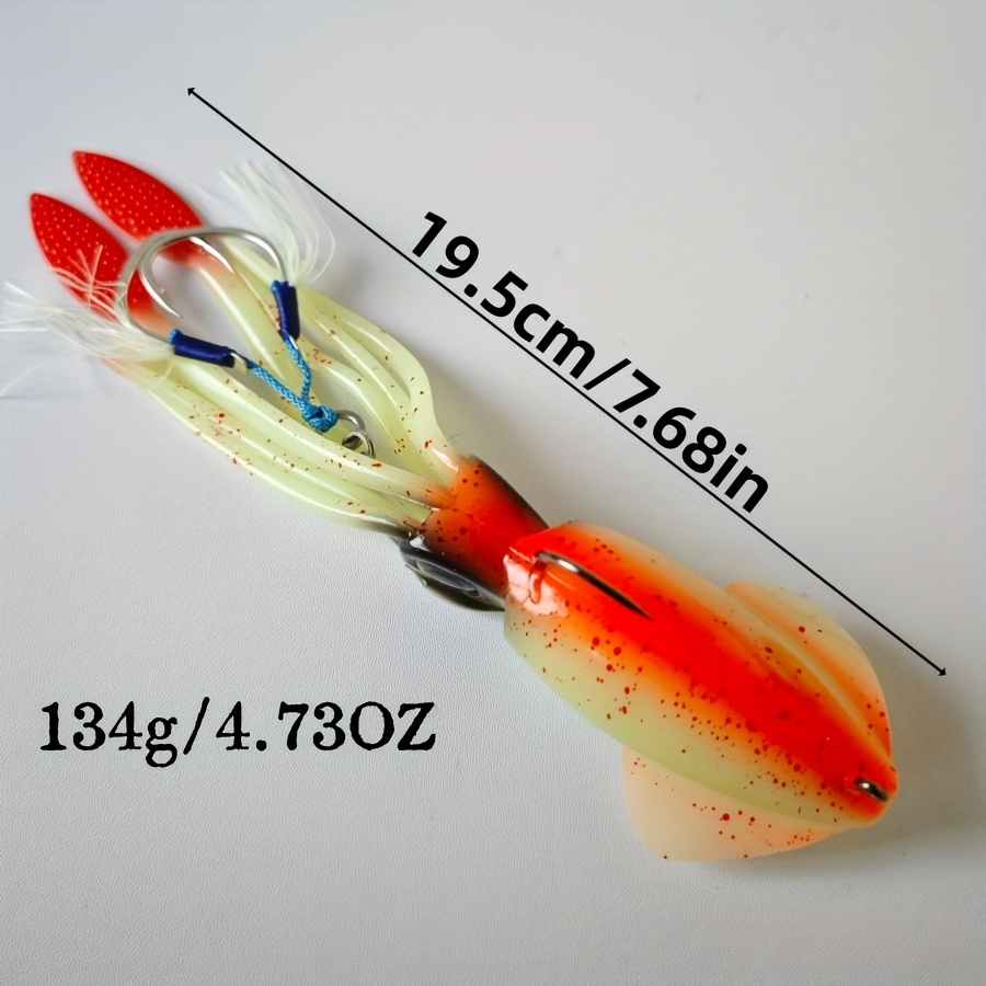 advanced simulation squid 134g 7 43 inch bionic fishing lure - Temu  Mauritius