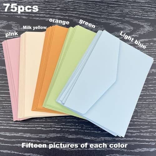 75pcs bulk color self sealing envelopes assorted colors glossy paper mailing envelopes with self sealing flap for wedding invitations birthdays birth notices for for bulk pack for greeting cards notes