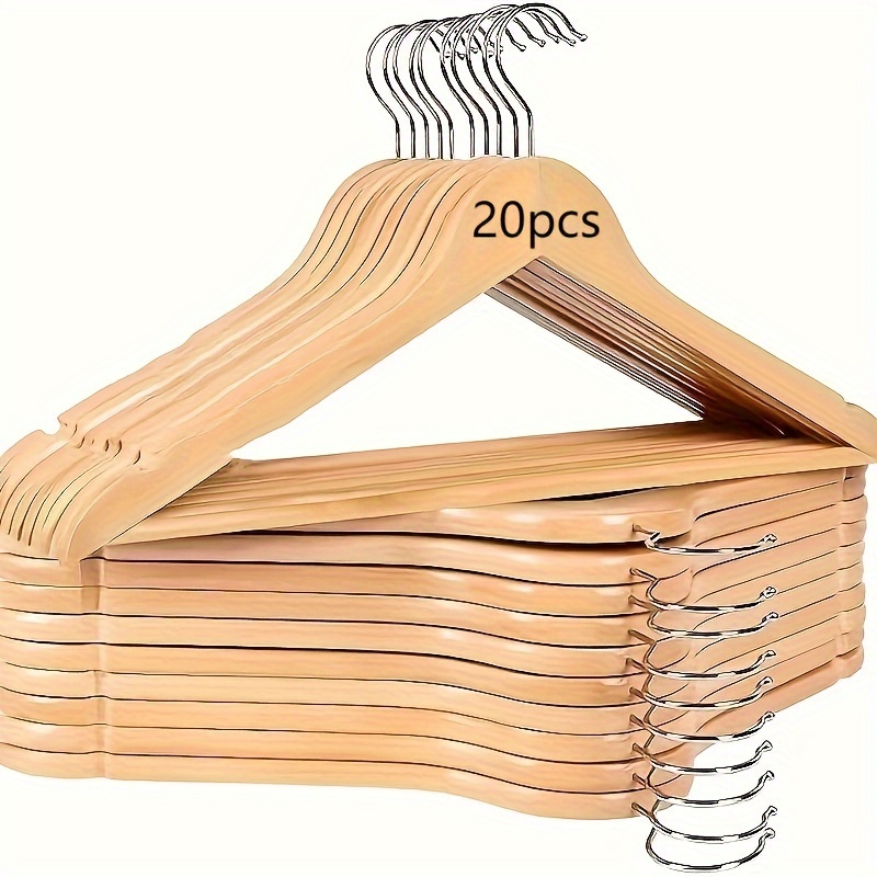 

20pcs Use Clothes Drying Rack , Wood , , , Suitable For Hanging , , Dresses, And Dresses