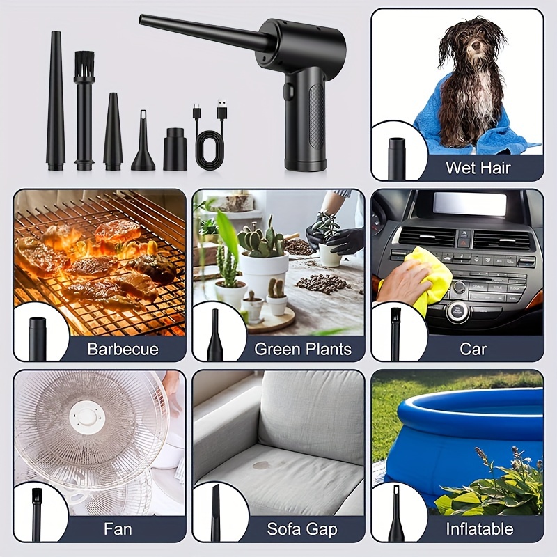 Compressed Air Duster Keyboard Cleaner Office No Canned Temu New Zealand