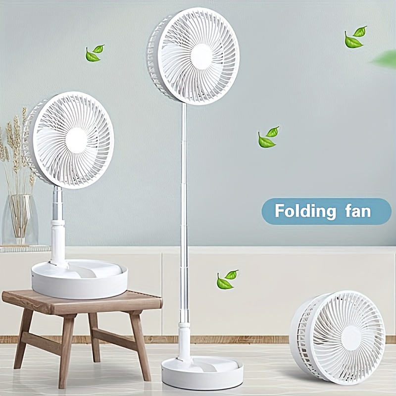 

1 Portable Folding Retractable Floor Low Noise Spray Fan Outdoor Rechargeable Summer Fan Bedroom Desk Cooling