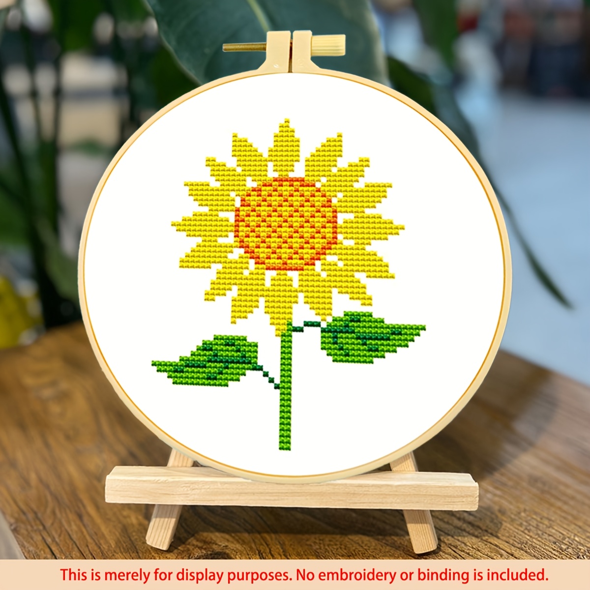 TEMU 1 Set Printed Cross Stitch Kit Cartoon Series Hand Embroidery 11ct Medium Grid Three-thread Needlework 20*20cm Beginner' Diy Package