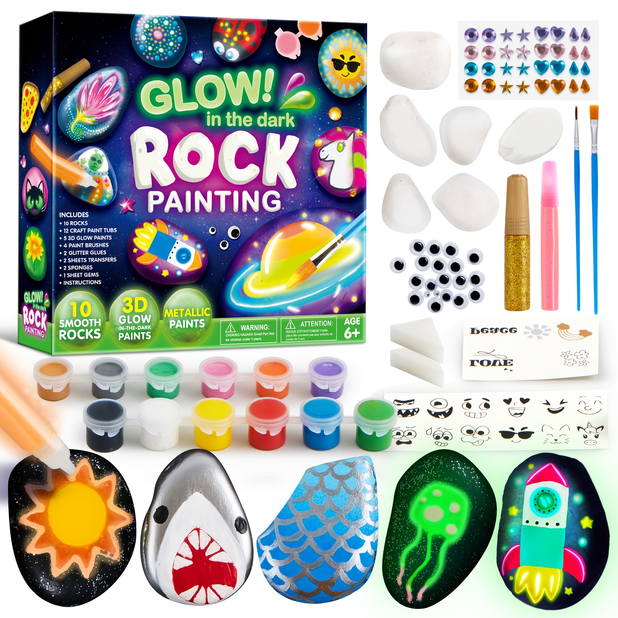 Glow In The Painting Kit Toy For Kids, Craft Toys For Children, Arts And Crafts For Kids Ages 6+, Art Supplies Kids Toy, Paint Kits, Cool Arts For Boys And Girls, Perfect Easter Birthday Gifts