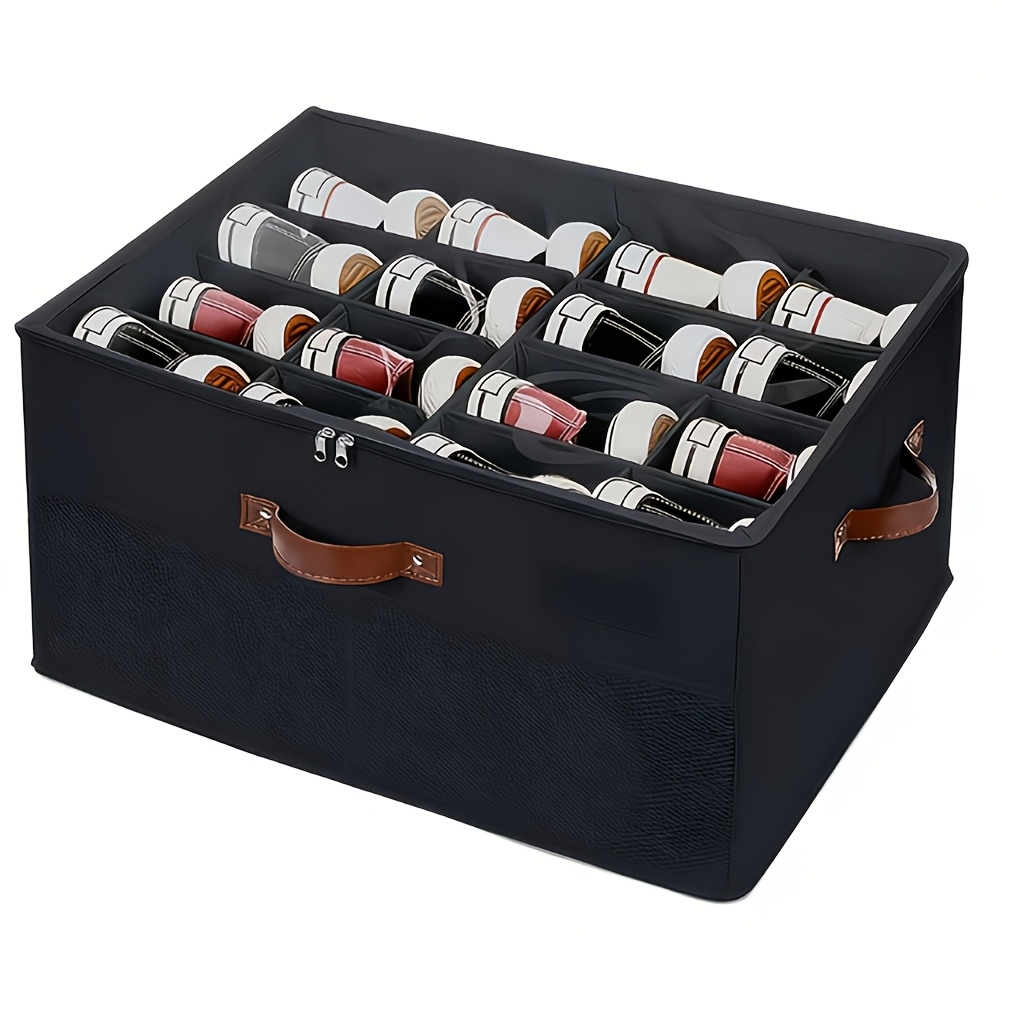 Large Foldable Stackable Shoe Storage Box - Multi-functional Organizer For Office, Home, Bedroom, And More. Space-saving Storage Container For Wardrobe, Kitchen - Perfect For Storing Shoes And Clothes