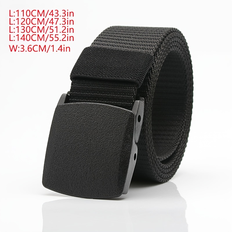 Bold Style Adjustable Nylon Canvas Belt with Automatic Buckle