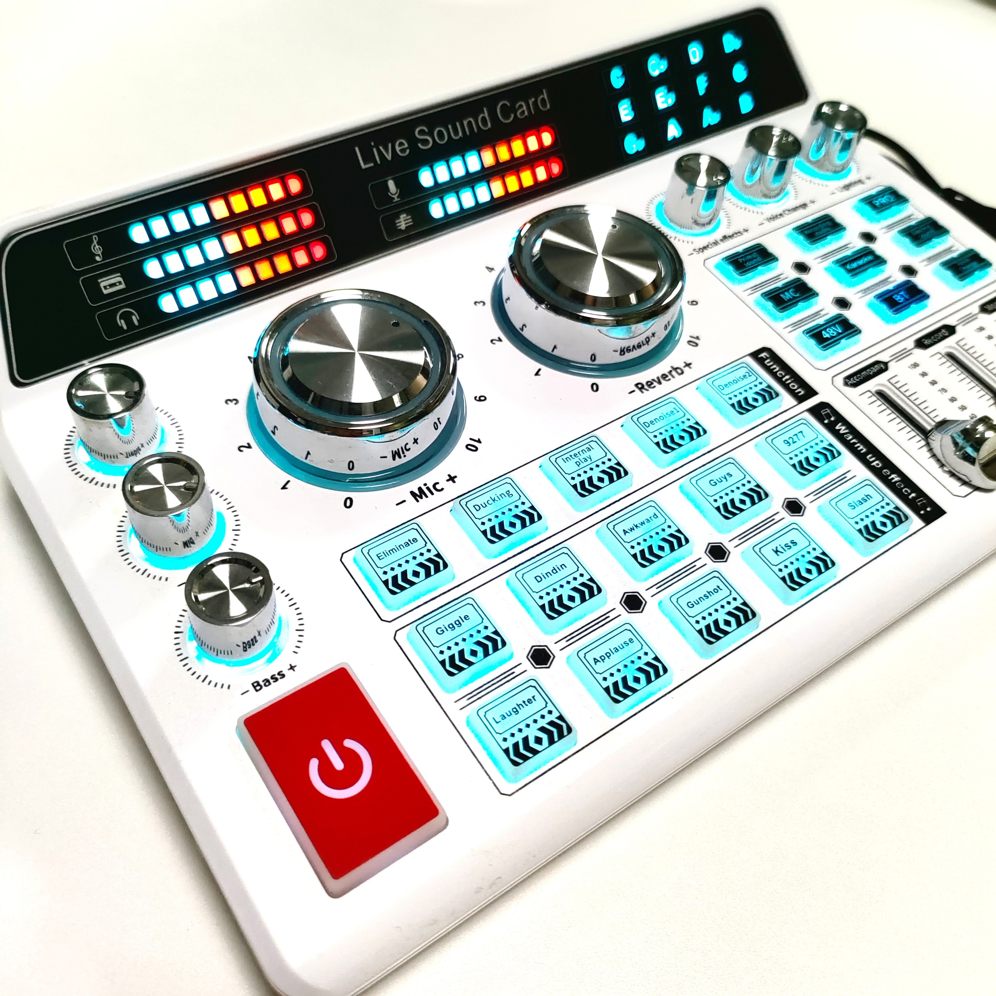 item picture high frequency audio interface for podcasting h9 sound card with phones computers no driver installation needed mode outdoor use without power supply stable and hi fi performance ideal for live streaming karaoke voice gaming supports external microphones guitars pure with rich ambiance effects perfect halloween gift