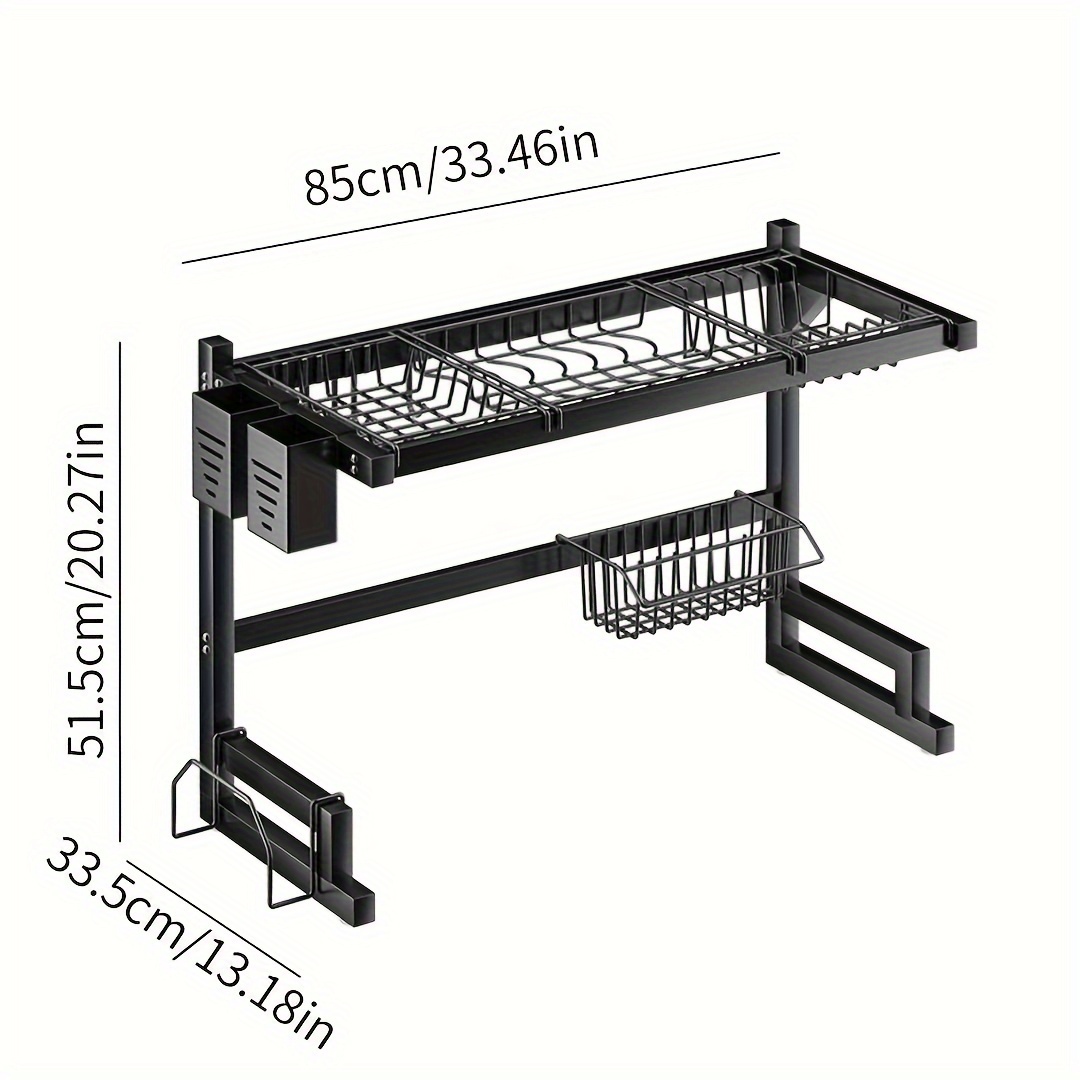 TEMU 1pc Dish Drying - Over-the- , , , Multifunctional Organizer, Dish Drainers For