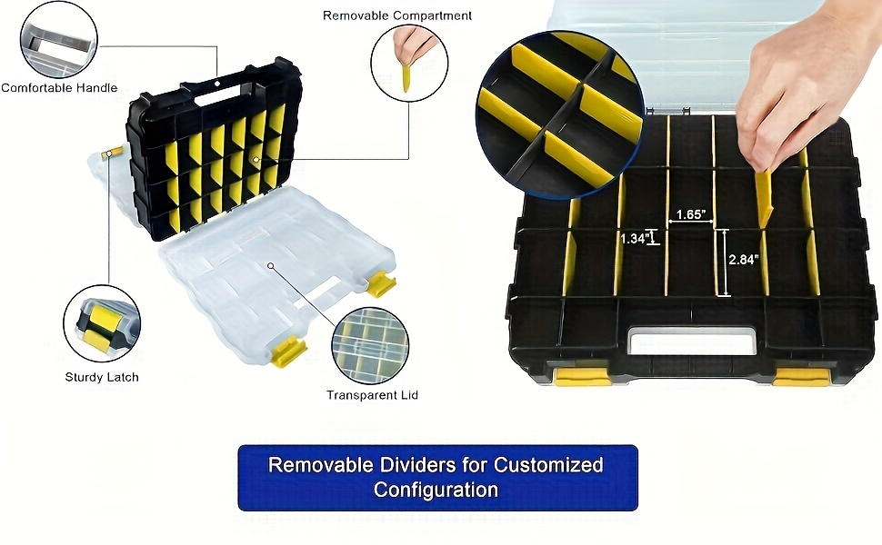 Kit de 1575 Piezas de Tornillos y Tuercas, Acero Inoxidable 304 con Cabeza Phillips y Plana, Arandelas Combinadas, Duradero en Caja de Almacenamiento Doble Cara