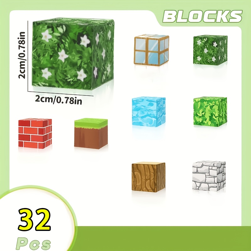 TEMU Jeu de 32 pièces de de construction magnétiques | Puzzle de camping, idéal pour la décoration de scène, cadeaux d'anniversaire et de