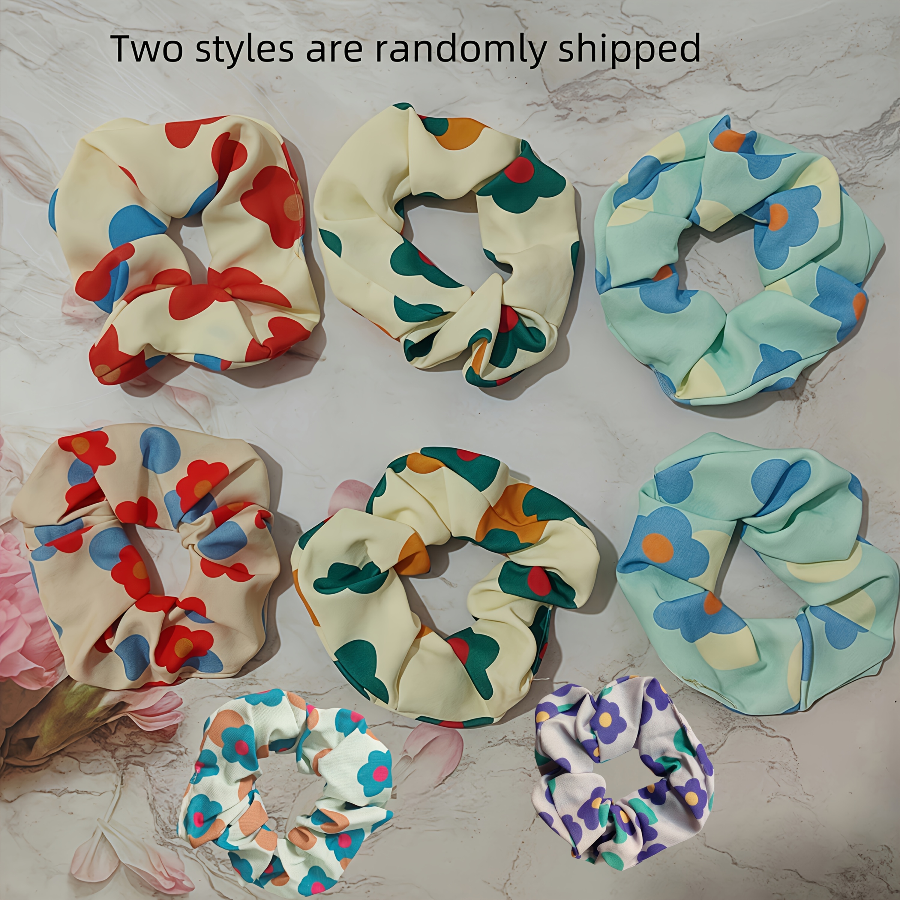 3pcs Set Of European And Simple And Large Donut Hair Ties For Women, High-end Hair Elastics, Spring/summer Fashion, Trendy, Versatile, Elegant, Sweet, High-elasticity Hair Rings, Colors And Patterns