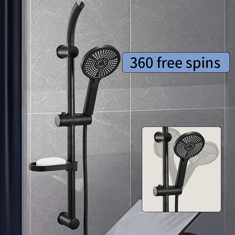 Stainless Steel Shower Riser Rail with Adjustable Height