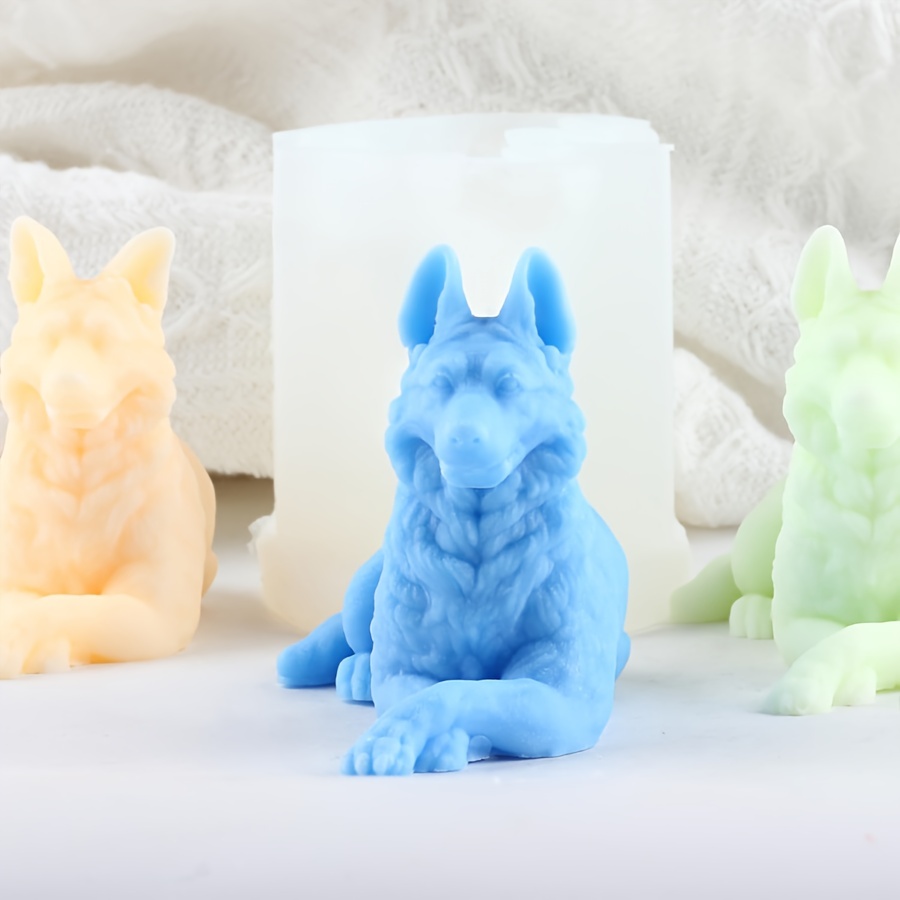 

1pc , Dog Figurine , For Diy Making, Wax Molding