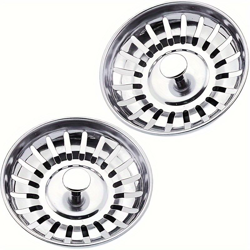 

2-pack Stainless Steel Kitchen Sink Strainer - Anti-clogging Drain Filter